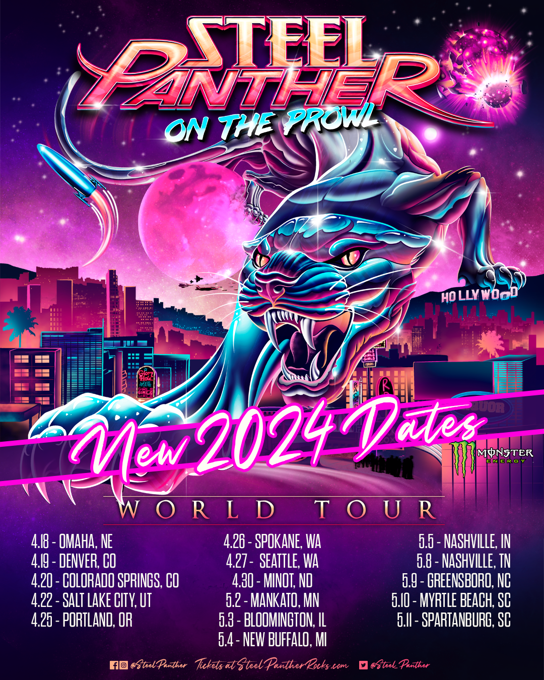 New US Tour Dates! Steel Panther