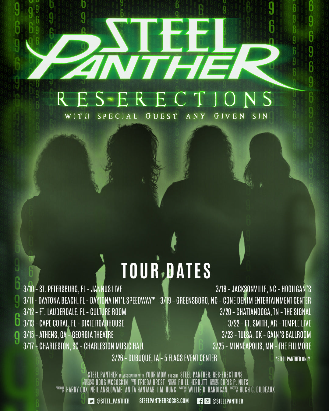 Steel Panther Announce The First Leg of Their 2022 Tour ResErection