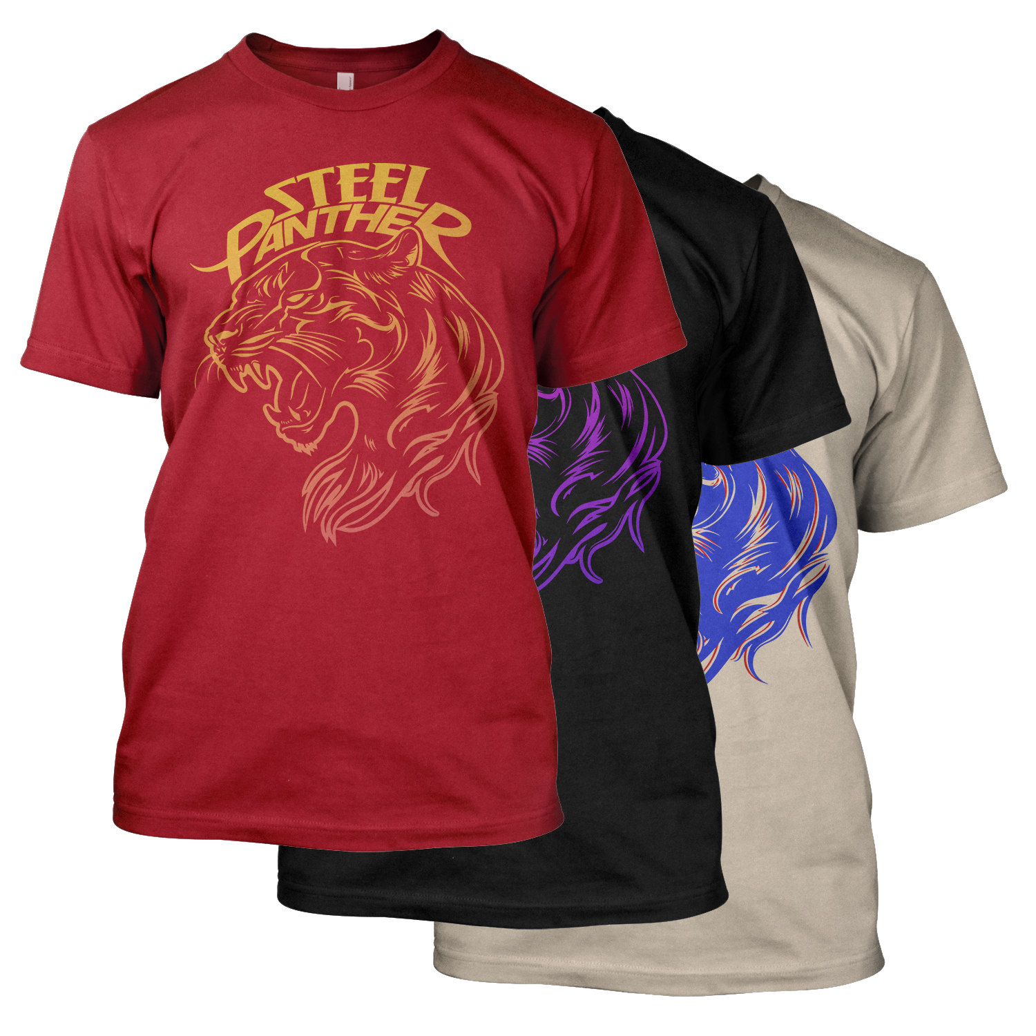 Panther Head 24 Arched Shirt – Steel Panther