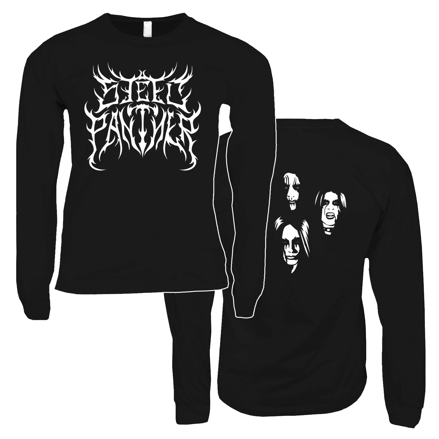 Black Metal Long Sleeve Shirts Steel Panther