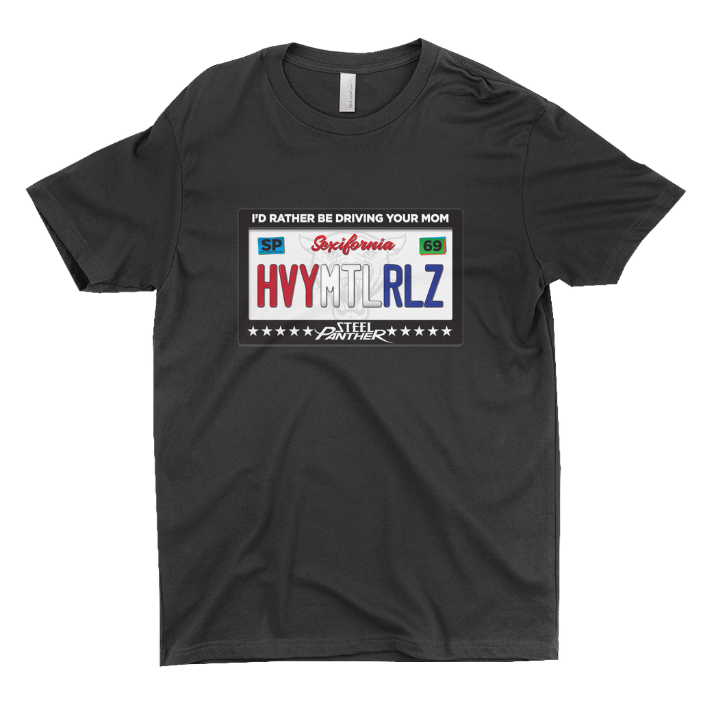 Heavy Metal Rules License Plate Shirt